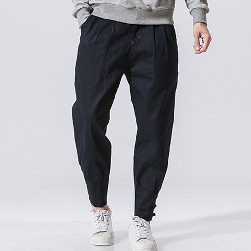 National Retro Fit Jogger Casual Byxor För Män