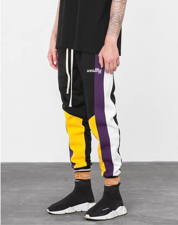 Skinny Hip Hop Mode Herr Cargo Byxor Casual Ankellång Harem Jogger Elastisk Midja Herr Casual Sweatpants