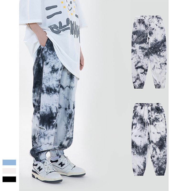 Tie-dye Ink Lössittande National Trend Casual Byxor