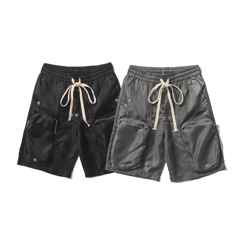 Tredimensionella Cargo Shorts Med Flera Fickor För Män Trend