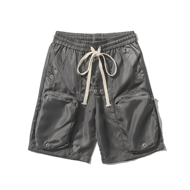 Tredimensionella Cargo Shorts Med Flera Fickor För Män Trend